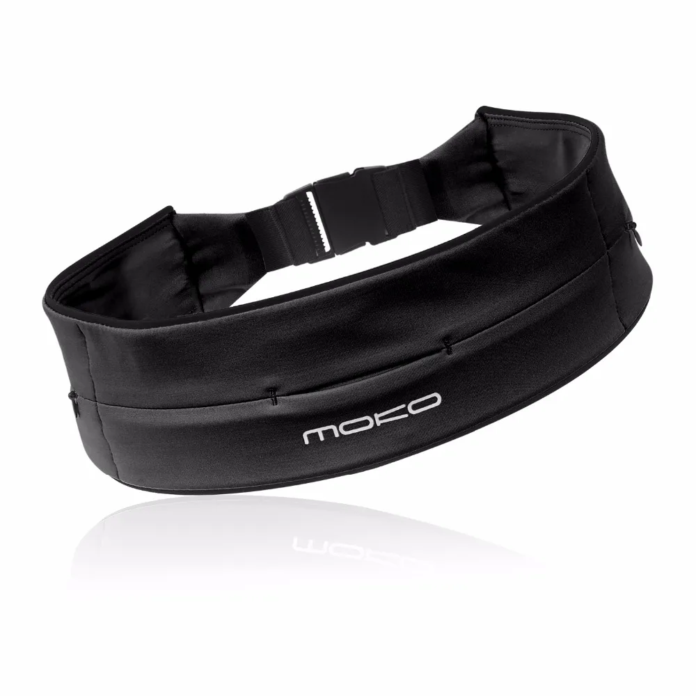 

Running Waist Pack, MoKo Runners Belt 3 Pockets Waist Bag Fanny Pack, Fitness Workout Belt for Men & Women, Hiking, Jogging