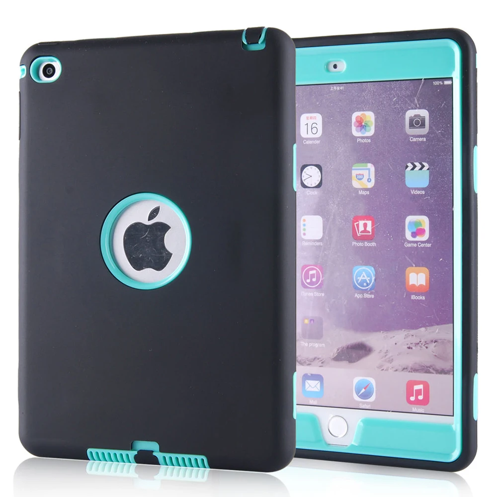 

Case for iPad Mini 4 AJAKES Armor Hybrid Rugged Shockproof Heavy Duty Hard Cover Full Body Protective w/Screen Protector Film
