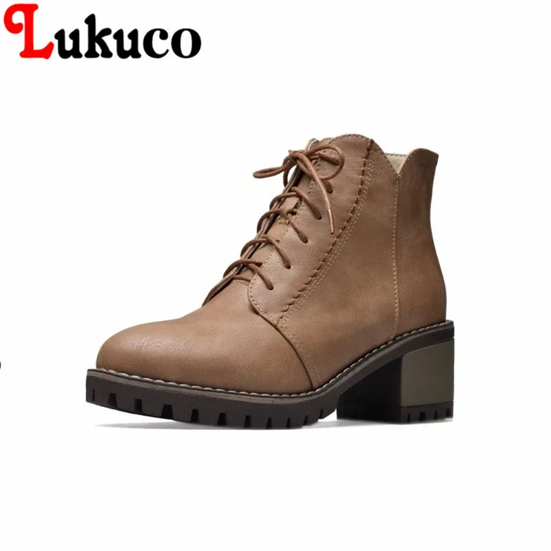 

2018 New British style size to 43 Ankle Boots high quality low price Global Shopping Festival 2017 super bargain women boots
