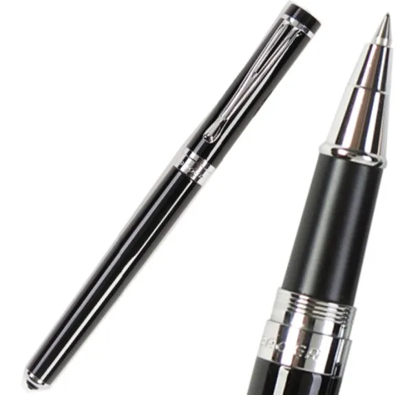 Авторучки или роллербол ручка черный Baoer 521 студенческие принадлежности канцелярские принадлежности высокого качества набор M nib M наконечник refil - Цвет: RollerBall pen