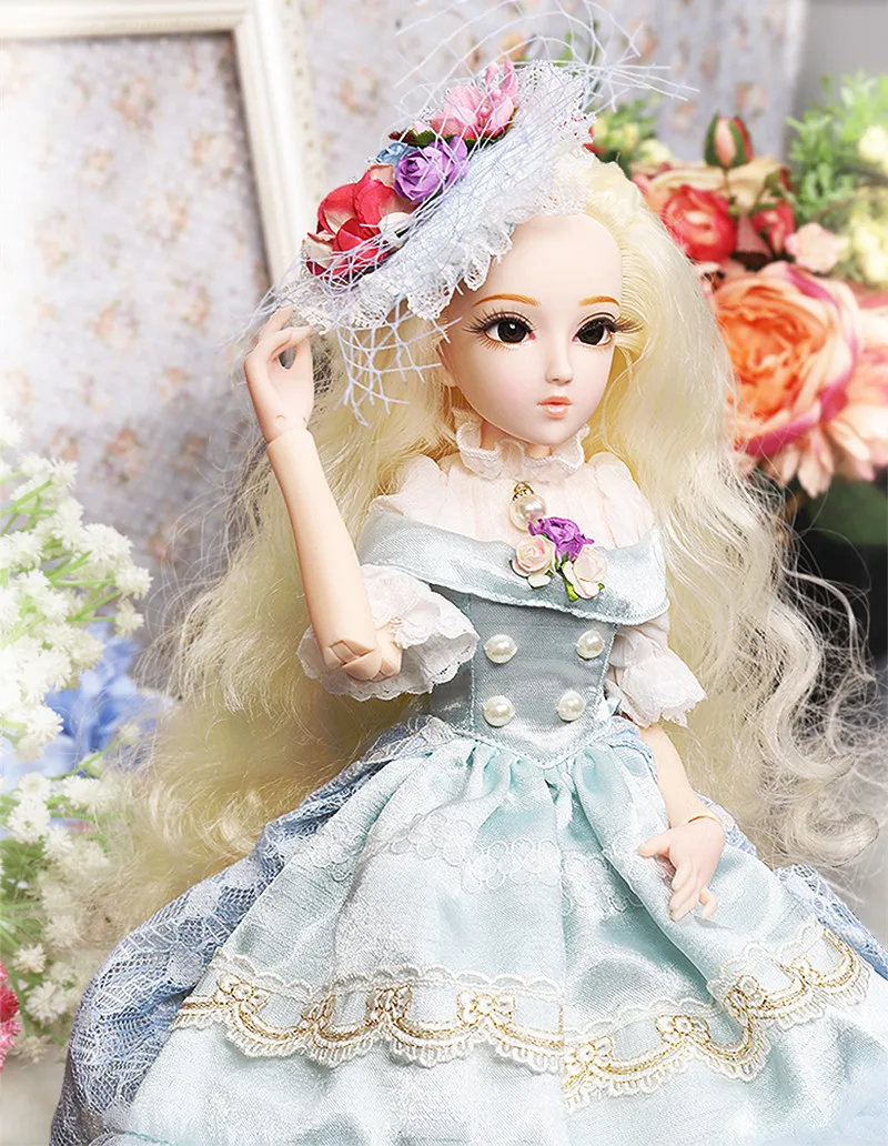 1/4BJD Blyth кукольные молочных queen механическое соединение тела с косметикой, в том числе, волосы, глаза, одежда 45 см для девочек ледяное