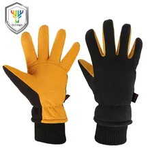 OZERO New Work Gloves Men Winter Warm Ski Welding Working Gloves Deerskin Leather Wear-resisting Waterproof TPU Gloves 9019 OZERO New Work Gloves Men Winter Warm Ski Welding Working Gloves Deerskin Leather Wear-resisting Waterproof TPU Gloves 9019
