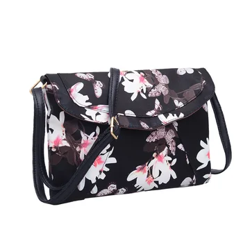 

062918 newhotstacy lady small floral printing shoulder bag female flap bag