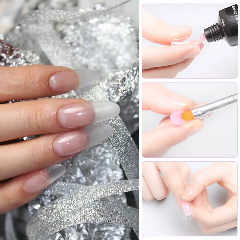 15 ML cristal extensible UV Gel extensor Builder Led Gel uñas arte Gel laca gelatina acrílico Builder UV uñas gel de polietileno 9 colores