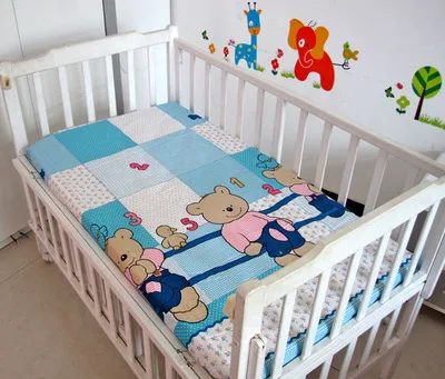 Promotion Cartoon Baby Bed Sheets 100 Cotton Super Soft Crib