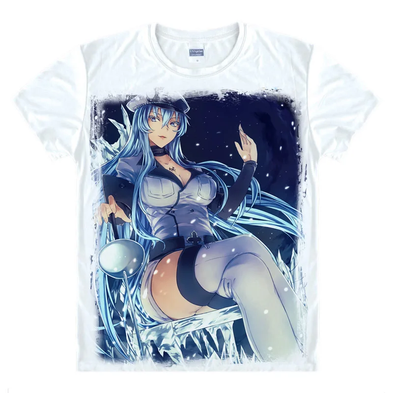 Coolprint аниме рубашка Акаме ga футболки Kill мульти-стиль короткий рукав ночной рейд Акаме Slashes Косплей Motivs хентай рубашки - Цвет: Style 6