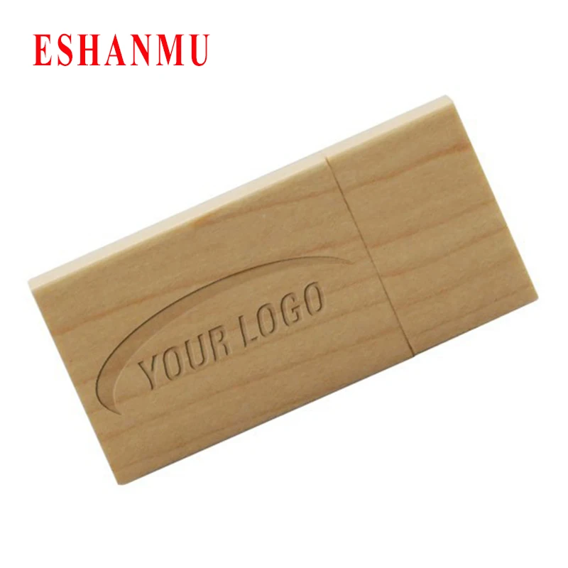 

Custom Logo Pendrive Card Usb Flash Drive Wood Pen Drive Gift Usb Stick Real Capacity Disk On Key (Over 20 Pcs Free Logo)