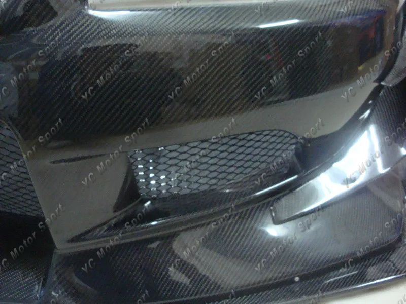 2004-2007 Mitsubishi Lancer Evolution 8-9 Voltex Circuit Version Style Front Bumper w 4pcs Canard CF (6)