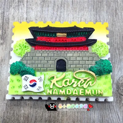 Новинка, Лидер продаж, Корея, Сеульский Namdaem, остров Jeju, Gyeongbokgung, дворец, магнит на холодильник, туристические сувениры, магнитные наклейки на холодильник, подарок - Цвет: Многоцветный