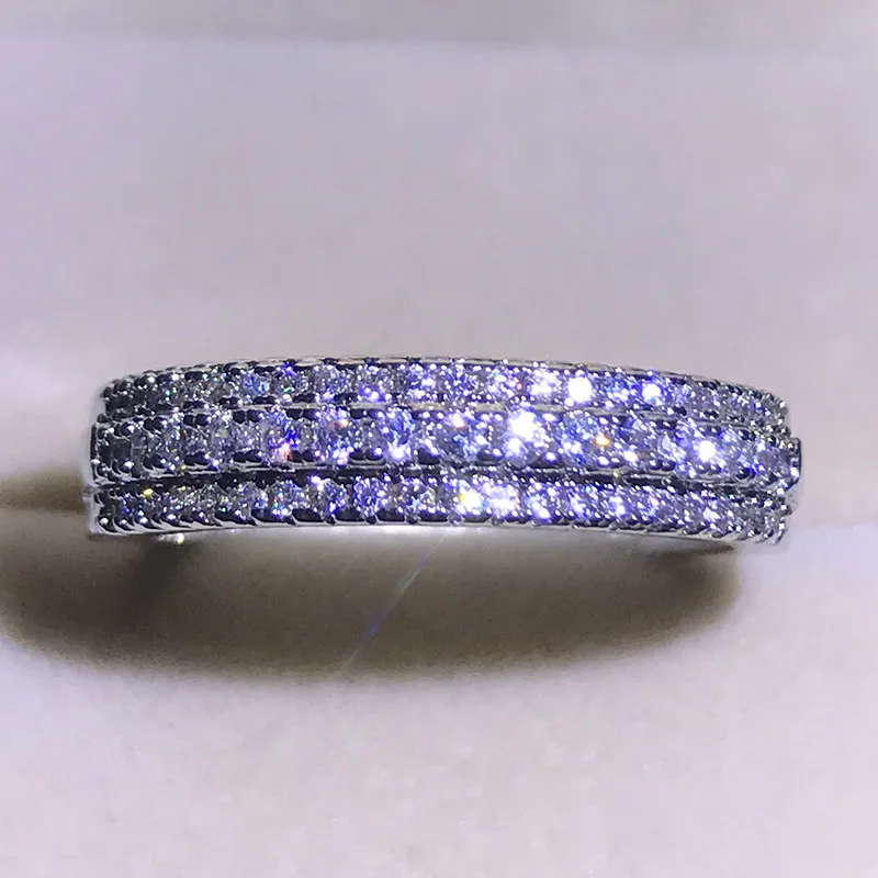 Женское тонкое кольцо с камнем, 925 серебряный цвет, изысканные свадебные кольца для женщин, белые циркониевые кольца средней длины, модное ювелирное изделие