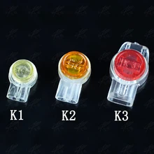 50 Pcs Rj45 Connector Krimp Aansluitklemmen K1 K2 K3 Connector Waterdichte Bedrading Ethernetkabel Telefoonsnoer Terminals
