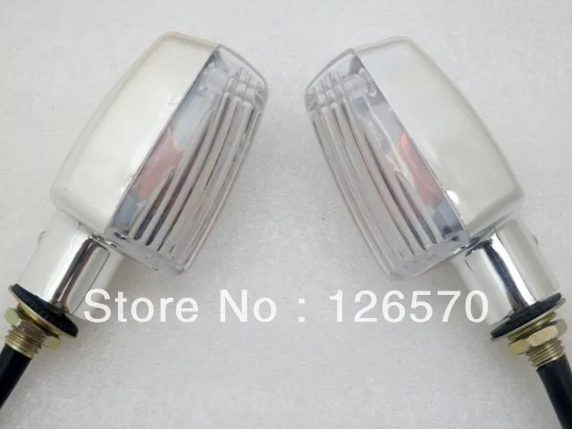 

Chrome Motorcycle Turn Signal Indicator Light Amber Blinker Lamp For Suzuki Honda Yamaha Kawasaki Motorbike 10mm Universal