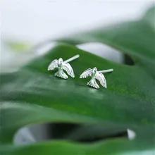 Аутентичные стерлингового серебра 925 Простые летающие серьги-гвоздики в виде птицы для женщин серьги, ювелирные изделия корейские серьги