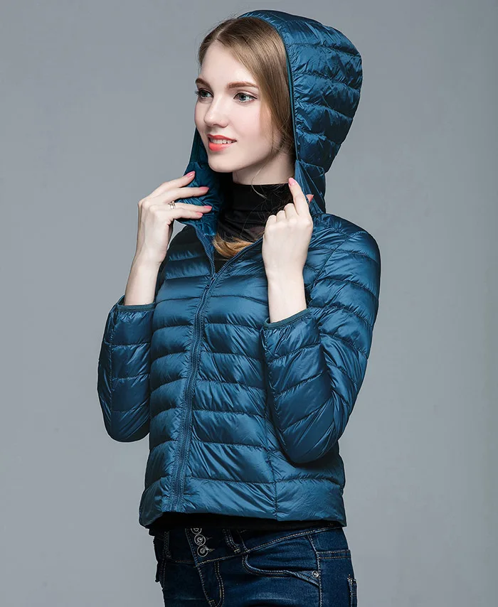 Женский дизайнерский пуховик на молнии ультралегкий с капюшоном|coat plaid|coat duckcoat lamb