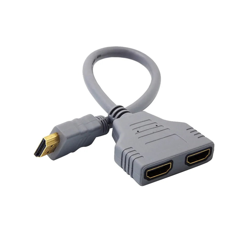 CARPRIE HDMI 1-2 двойной адаптер для преобразования сигнала кабель для видео ТВ HD ТВ Прямая поставка