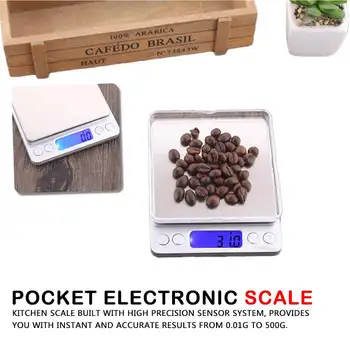 

Digital Mini Electronic Weight Scale Jewelry Scales Pocket Case Jewelry Weight Balance Postal 500-3000g Per 0.1g Portable