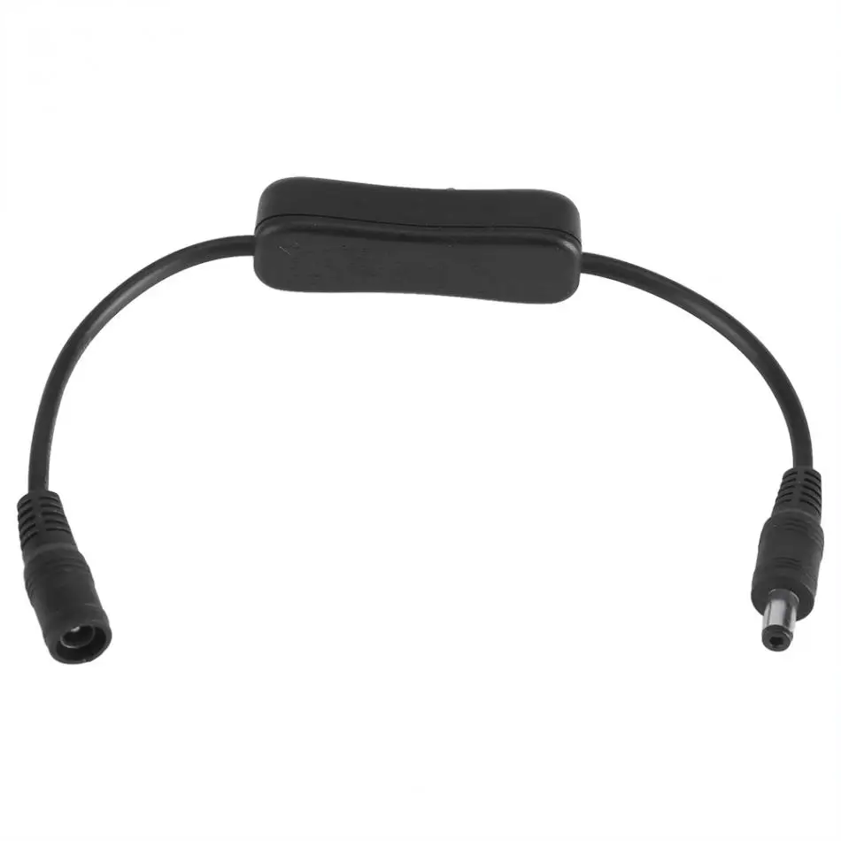 

5Pcs LED Strip Light's Controller Switch Electrical Wire Switch On/Off Switch Wire DC 12V Power Connector Plug