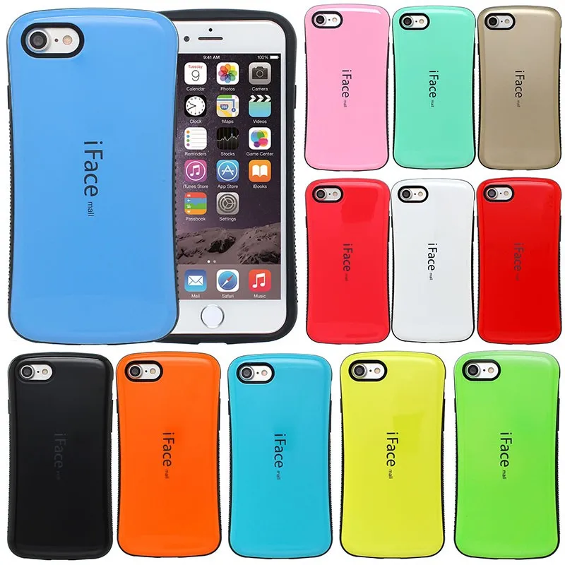 كوريا نمط للصدمات iFace حقيبة لهاتف أي فون 5 5 S حالات TPU + PC الهجين غطاء واقٍ مزخرف لهاتف آيفون سيليكون الغلاف الخلفي ل iphone SE 5 5 S 5G حقيبة