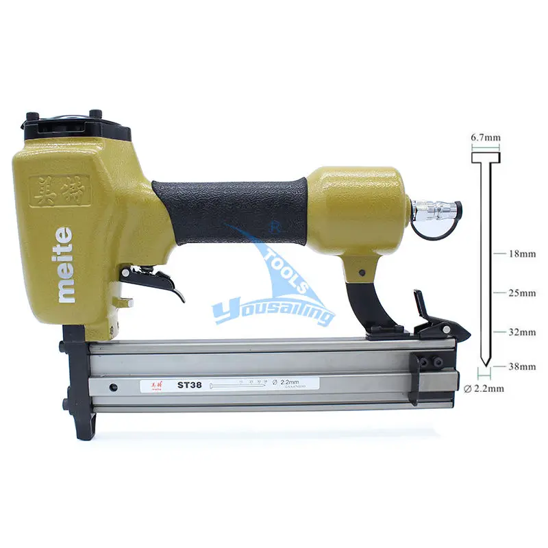High Quality ST38 Professional Pneumatic Nailing Gun Air Stapler Gun Pneumatic Nailer Gun 18-38mm for Trunking/Concrete High Quality ST38 Professional Pneumatic Nailing Gun Air Stapler Gun Pneumatic Nailer Gun 18-38mm for Trunking/Concrete