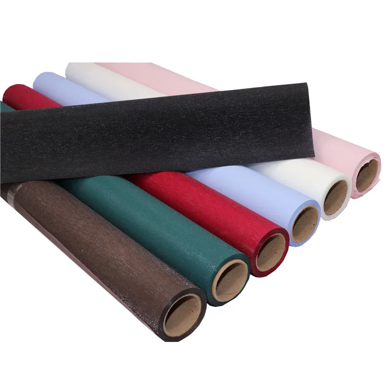 

Shining Flower Floral Wrapping Paper Candy Cake Cookie Packaging Film Craft Gift Packing Paper Colorful Cellophane Roll