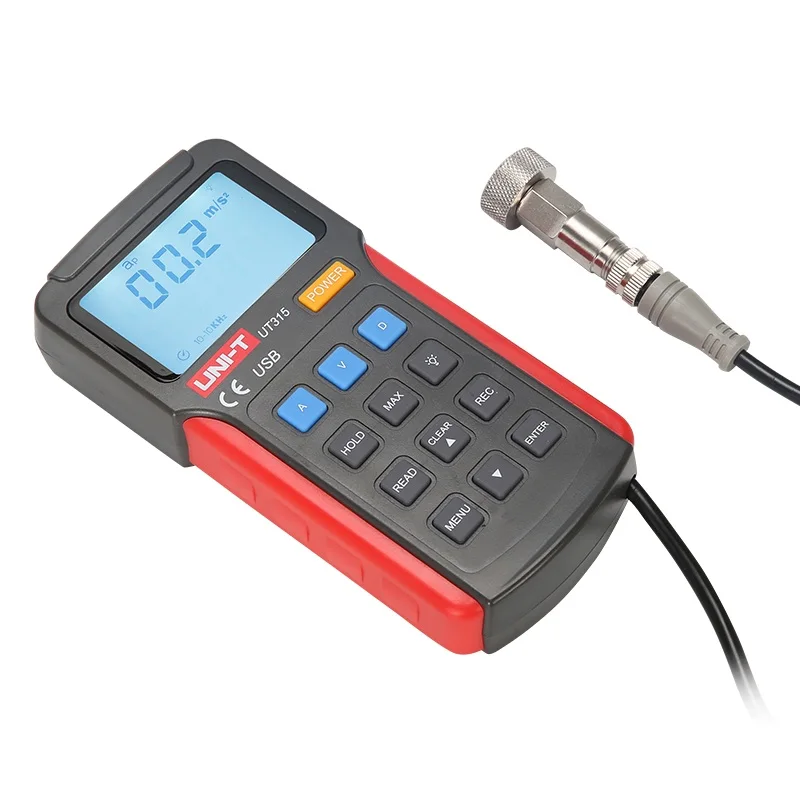 UNI-T UT315 Digital Vibration Testers Vibration Acceleration Velocity Displacement Measurement USB Connect UNI-T UT315 Digital Vibration Testers Vibration Acceleration Velocity Displacement Measurement USB Connect