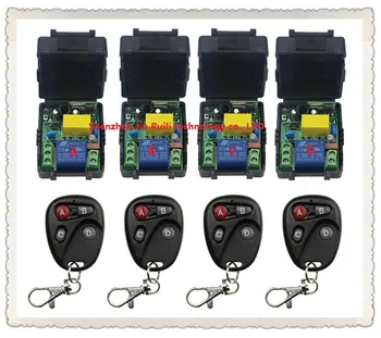 

New AC220V 1CH Radio Controller RF Wireless Relay Remote Control Switch 315 MHZ 433 MHZ 4Transmitter +4 Receiver --JRL220V-89