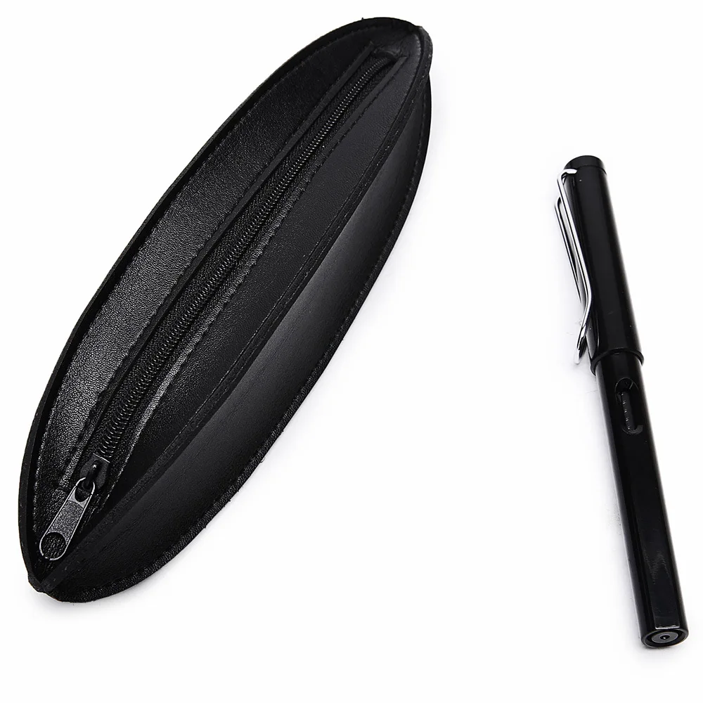 

Creative Carambole Design Pen Pencil Case Bag High-end Micro Fiber Leather Pouch for Luxury Pens School Office Supplies 1pcs