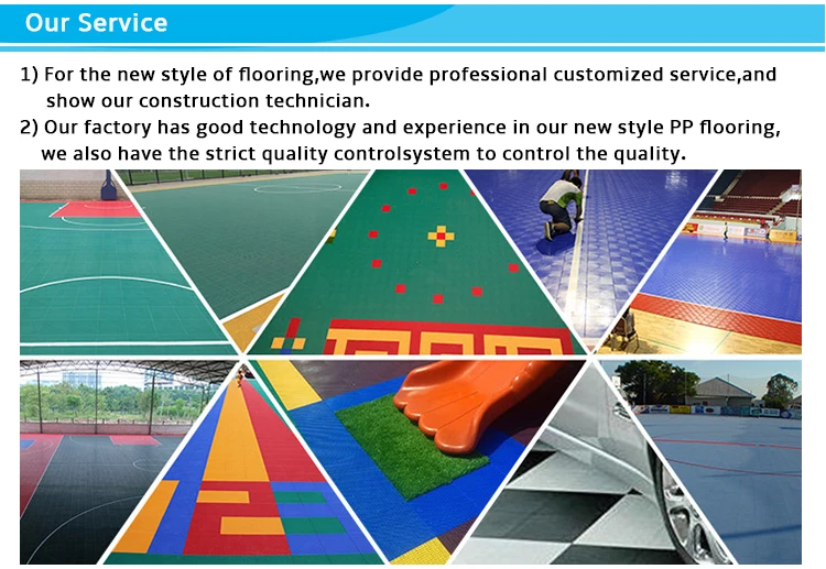 Polypropylene(PP) interlocking floor for sport