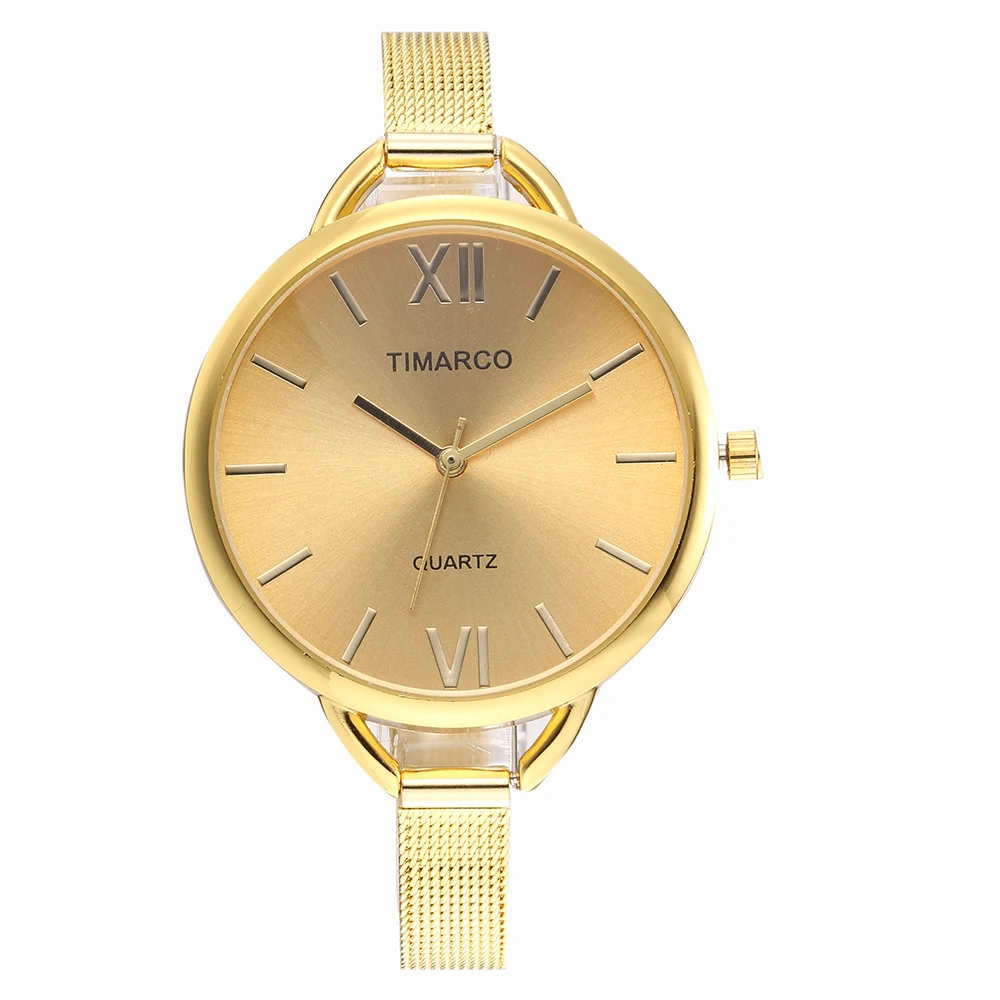 

2018 Luxury Women Business Dress Watches Gold Silver Full Steel Lady Fashion Quartz Clock Ceasuri Montre Femme