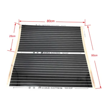 

80cm x 25cm 80cm x 50cm Heating Carpet Warm Floor Hot Film, Pets Warmth