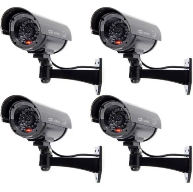 4 Pack IR Bullet Fake Dummy Surveillance Security Camera CCTV Record Light 4 Pack IR Bullet Fake Dummy Surveillance Security Camera CCTV Record Light