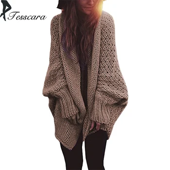 

Brand Women Winter Cotton Warm Shrug Turn-down Fashion Long Poncho Sweater 2018 New Female Oversize Casual High Quality Outwear