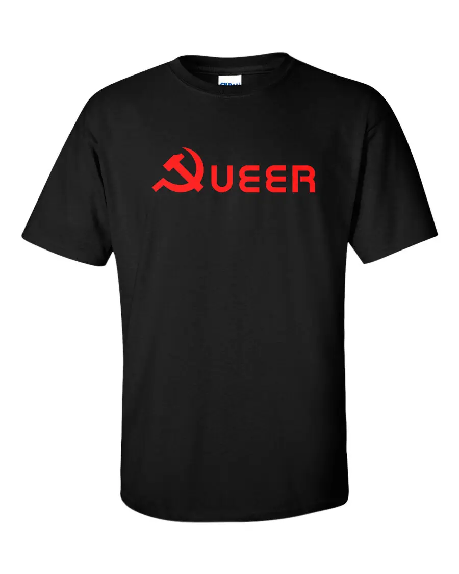 

2019 Fashion Queer Gay Lesbian T-Shirt Unisex Tee Flag Rainbow Pride Protest Lgbt Trans Ussr Unisex Tee