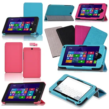 

Slim Lightweight Silk Magnet Stand PU Leather Skin Shell Funda Cover Case For HP TouchPad Stream 7 7 inch Tablet + Film + Pen