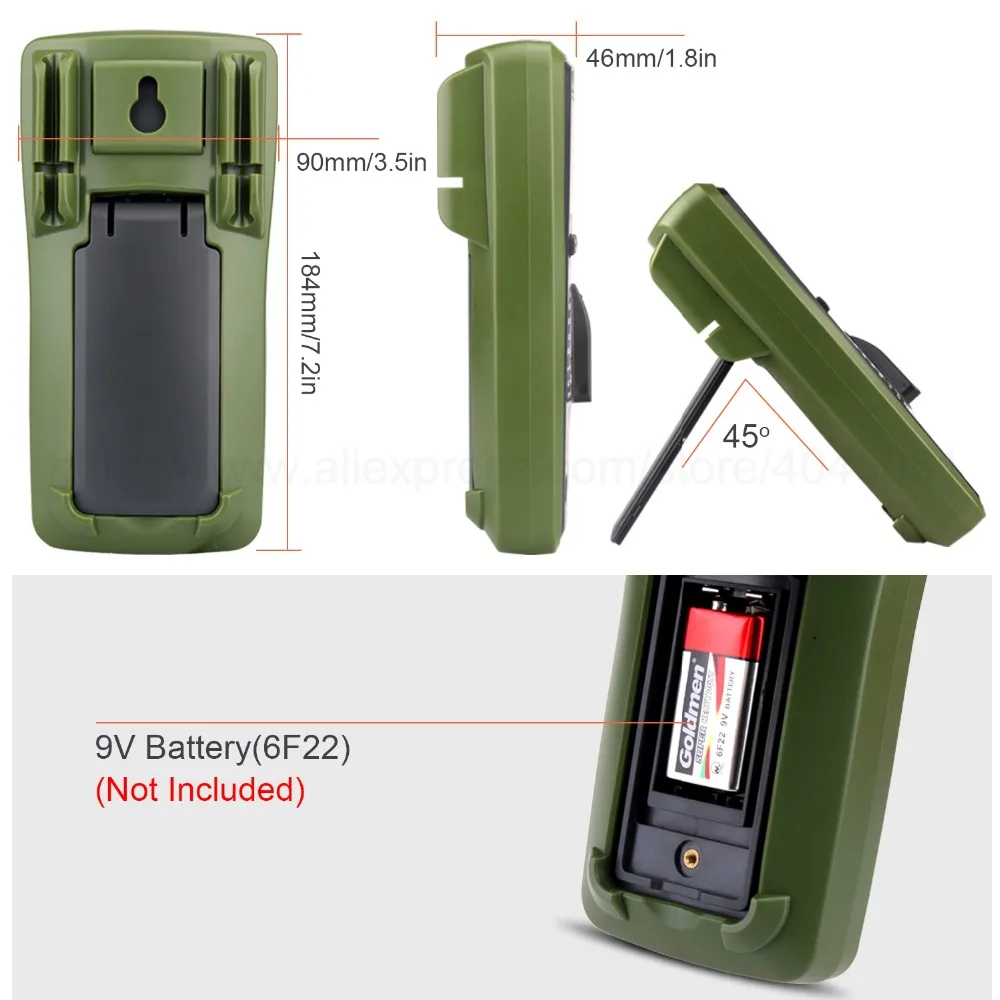 Digital Multimeter 20000 Counts Auto Range DC AC Resistance Capacitance Peak Hold True RMS NCV Diode Tester Mini Tester BD-99 