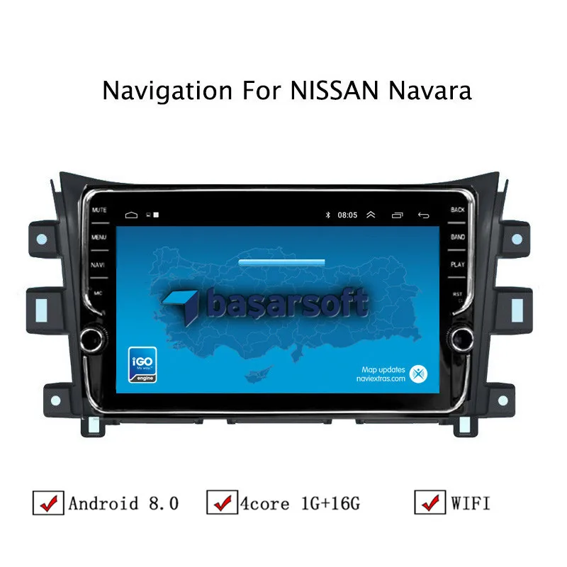 NAVITOPIA 10 1 дюймов автомобильный мультимедийный плеер Andriod 8 gps навигация для Nissan Navara