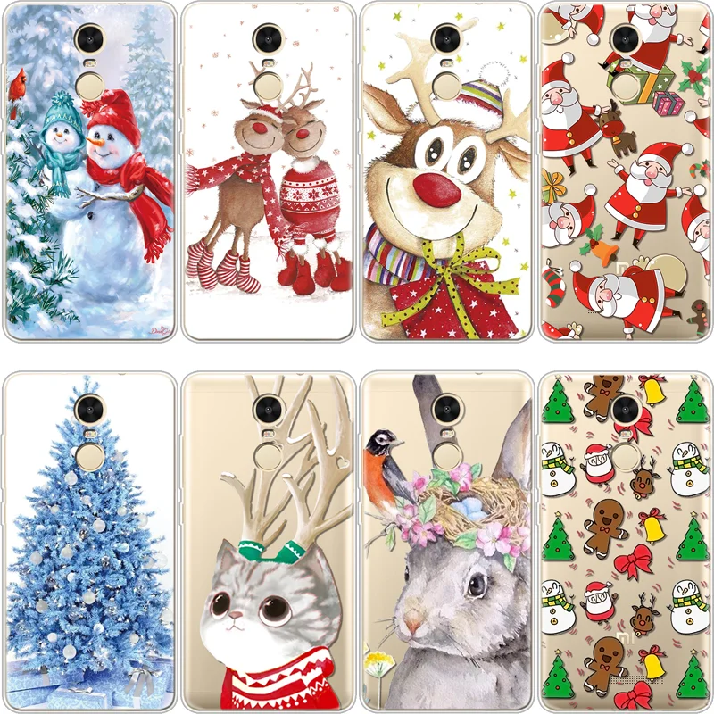 

Christmas Deer Tree Case For Xiaomi Redmi S2 3 4 4A 5 Plus Go 6A 7A Note 3 4 4X 5A 6 7 8 Pro For Redmi Note 7 Pro TPU Cover Case