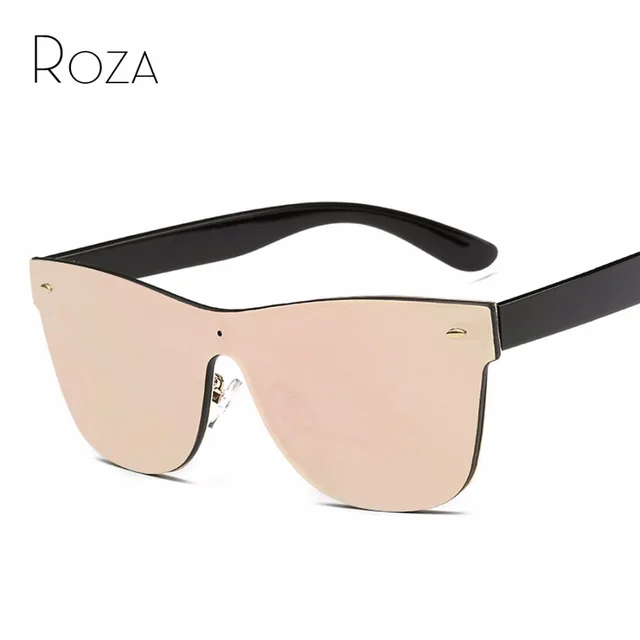 Best Price ROZA Women's Sunglasses Conjoined Lens Brand Design Rimless Plastic Temple Sun Glasses Oculos De Sol UV400 QC0323 Best Price ROZA Women's Sunglasses Conjoined Lens Brand Design Rimless Plastic Temple Sun Glasses Oculos De Sol UV400 QC0323