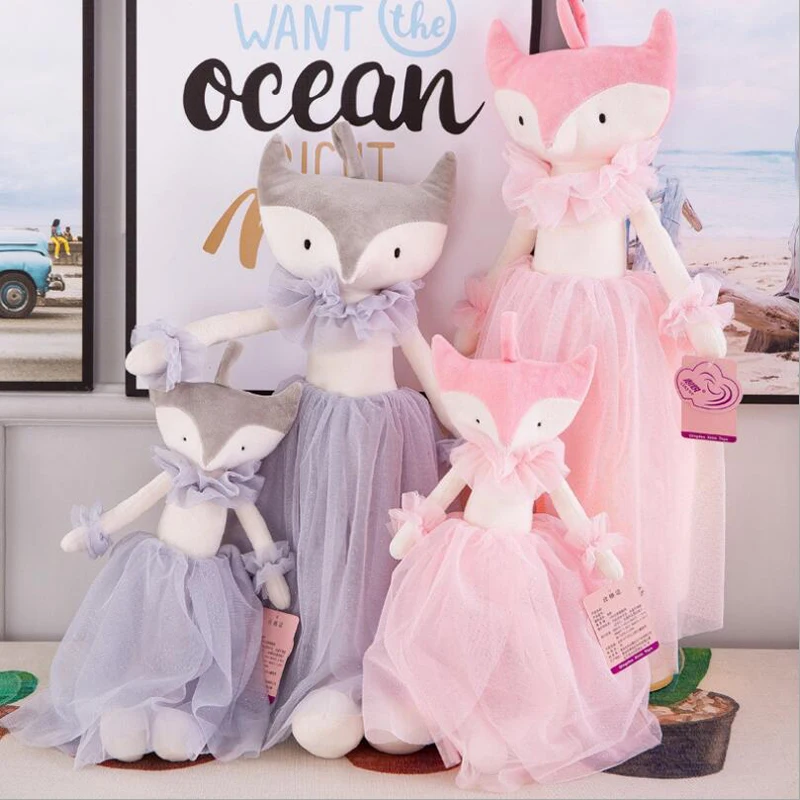 

New Style Wedding Fox Plush Toys Stuffed Animal Cute Plush Doll Toy Children Girls Gift Valentine's Day Gifts