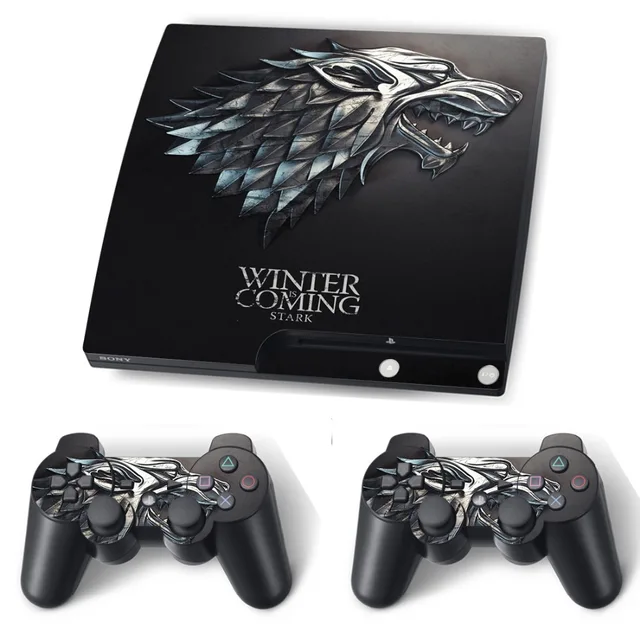 Cheap Game of Thrones Winter is Coming Skin Sticker Decal for PS3 Slim PlayStation 3 Console and Controllers Vinyl