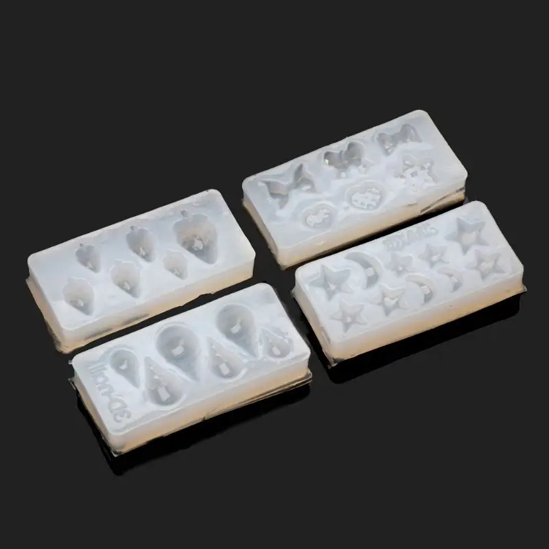 6 шт 3D животных силиконовый дизайн ногтей декор смолы ювелирные изделия из кабошонов кулон плесень набор