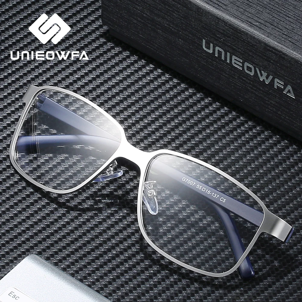 Оптические очки для близорукости, оправа для мужчин, прогрессивные очки по рецепту, оправа из сплава, полная оправа TR90, очки, корейские прозрачные очки