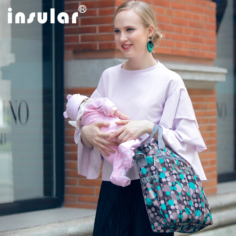 

European diaper tote bag multi-function Mummy bag large-capacity single shoulder Messenger mother pregnant storage bag