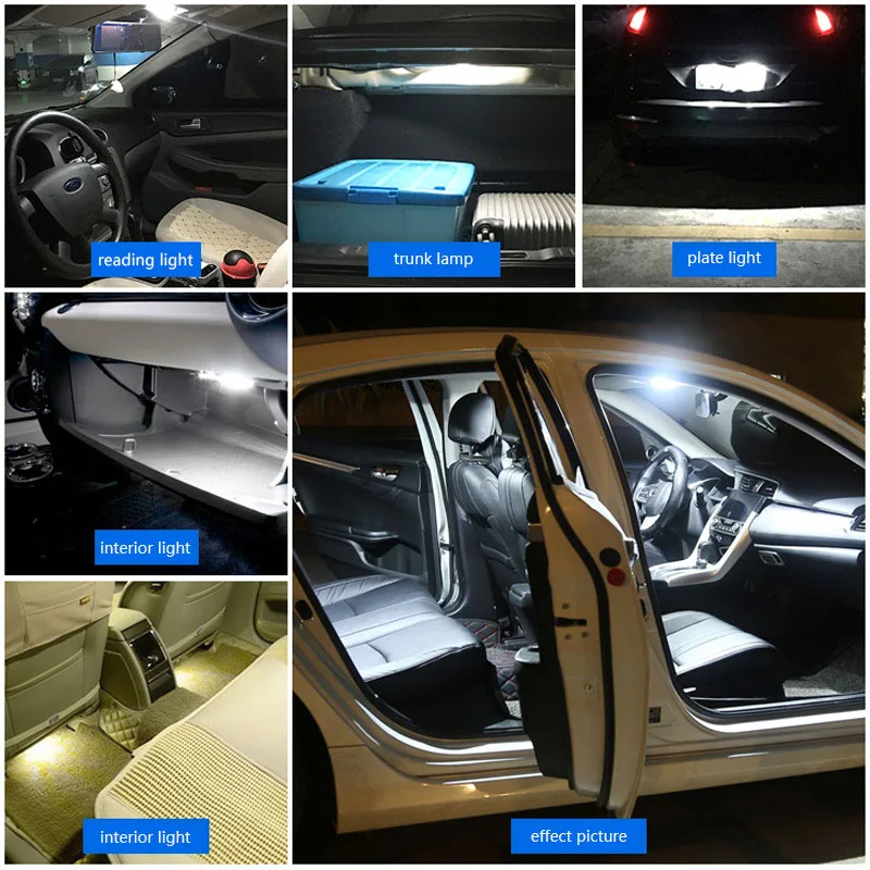 1 шт. светодиодный гирлянда C5W CANBUS 31 мм 36 39 41 5630 5730 6 SMD супер яркие лампы для чтения