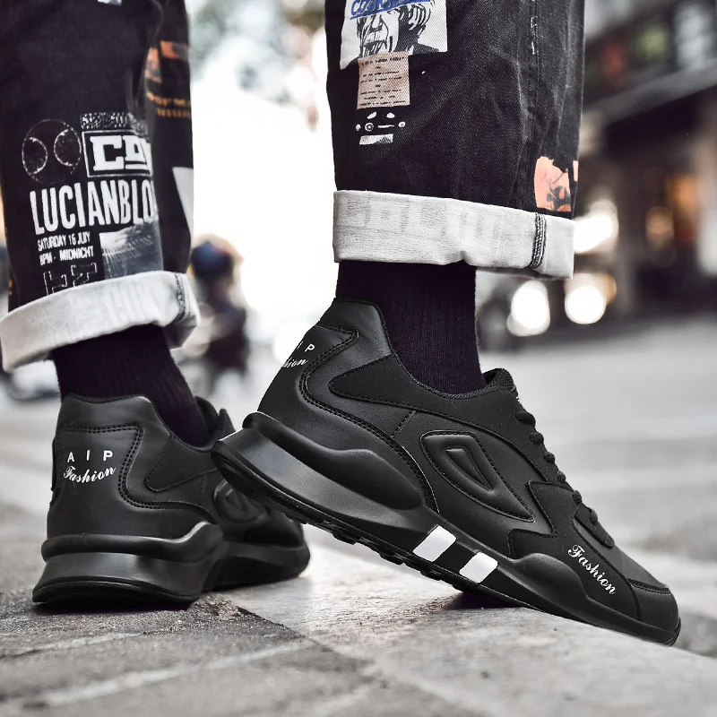 

TRAANO 2019 Men Sneakers Spring Autumn New Shoes Men Casual Breathable Students Adult Footwear Tenis Masculino 3 Color ZZ-091-1