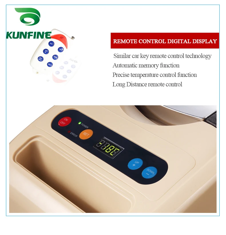KUNFINE DC 12V24V 110-240V AC Car Refrigerator Multi-Function Fridge Compressor Vehicel Protable Refrigerator Freezer Cooler PDC-16-1 (5)