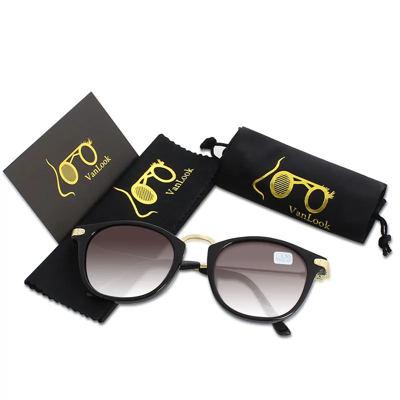 Gradient Grey Myopia Glasses To View Spectacles for Shortsighted Women Men Optics Frame -1.0 -1.5 -2.0 -2.5 -3.0 -3.5 -4.0