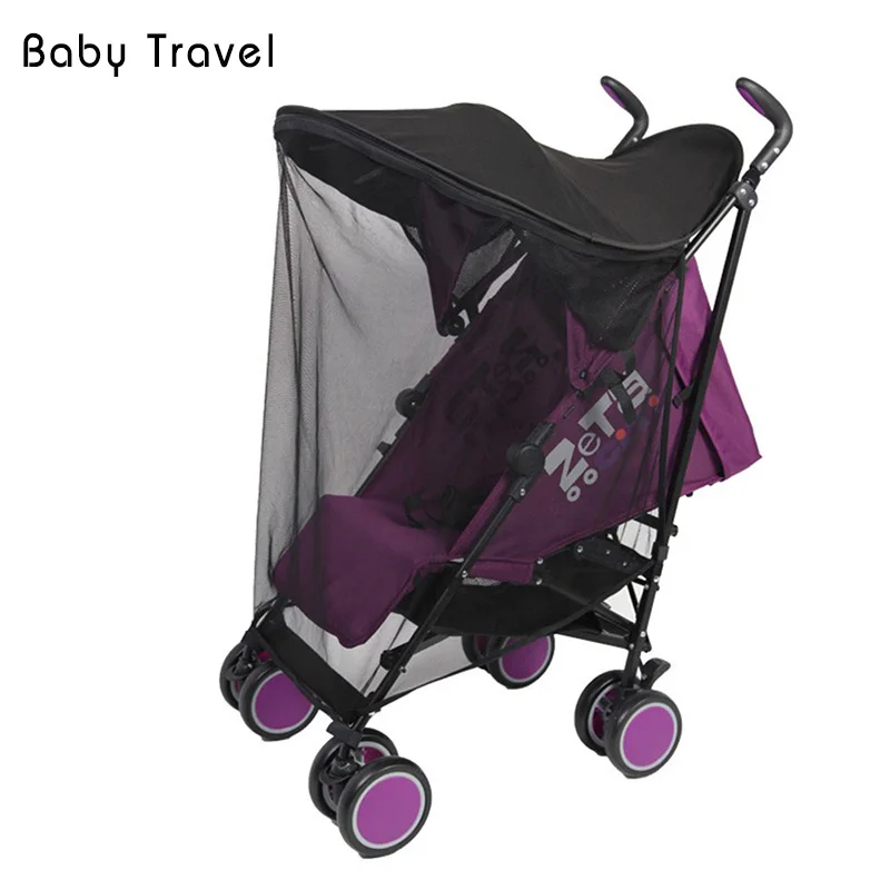 Baby Stroller Accessories UPF 50+ Sunshade Canopy Cover Pram Mosquito Netting Infant Carriages Pushchair Sun Shade Anti-UV | Мать и