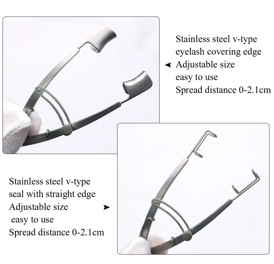 Офтальмологическая открывалка для век из нержавеющей стали, открывающаяся Волшебная открывалка для двойного век, инструмент для пластической хирургии