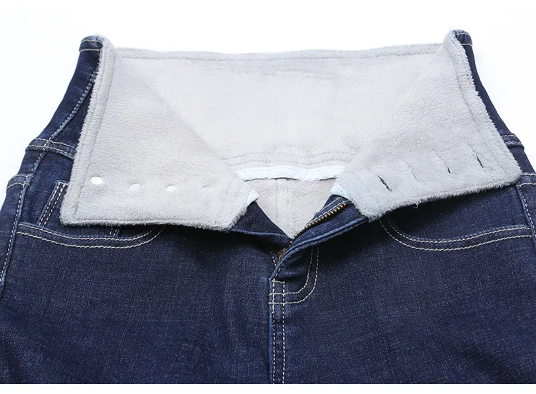 Высокая талия обтягивающие женские джинсы карандаш зимние теплые толстые плюс размер мама стрейч джинсы женские джинсы брюки джинсы Mujer